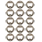 BESPORTBLE 15 Stück Flaschenöffner Rund mit Metalleinsätzen und Schrauben Selbstgemacht Flaschenöffner Zubehör für Zuhause Bar und Reisen Kompakt und Leicht