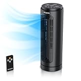 Brandson - Tischventilator mit Fernbedieung - Turmventilator oszillierend - 31cm - Ventilator sehr leise klein mit 3 Geschwindigkeiten - Schnelle Kühlung - für Büro Schreibtisch Zuhause Nachttisch
