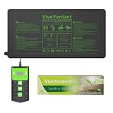 VivoVerdant Heizmatte für Pflanzen, mit Thermostat für die Keimung von Setzlingen und als Heizmatte für Haustiere, Zuchtheizmatte und Amphibien-Haustiermatte., 54x27cm, 27w