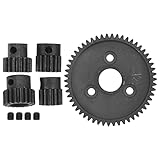 Spur Diff 54T Hauptgetriebe mit 13T 14T 16T 18T P Motorritzel für Slash 2WD RC Car, Upgrade-Teile aus hochfestem Stahl für verbesserte Leistung