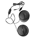 Fabater USB2.0 Wired HiFi Sound Kleiner Laptop-Lautsprecher Geringe Verzerrung Einfaches Plug-and-Play für Computer Tablets Telefone ABS-Material (Nicht Leuchtend)