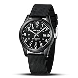 LN LENQIN Herren Uhr Männer Analog Quarz 30M wasserdichte Armbanduhren Herren mit Datum Mode Casual Designer Uhr für Herren Silicone Band