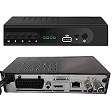 Retoo DVB-T2 Receiver Full HD TV Tuner mit Fernbedienung, HDTV Mediaplayer mit PVR Aufnahmefunktion und Timeshift, Digital Empfänger mit H.265 HEVC, Kabel-Receiver mit USB, Schwarz