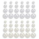 24 Paar Perlen Ohrringe Set Damen Perlenohrstecker Hypoallergen Weiße Und Beige Kunstperlen Ohrstecker 4 Verschiedene Größen Mit Runden Perlenohrsteckern Für Damen Mädchen