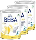 BEBA Junior 2+ Milchgetränk ab dem 2. Geburtstag, Babynahrung mit HMO 2'-FL, nur Laktose, ohne Palmöl, 3er Pack (3 x 800g)