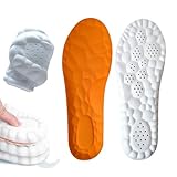 Memory Schaum Einlegesohlen mit Arch Support,Orthopädische Einlegesohlen,Memory Foam Einlegesohlen,Sport Einlegesohlen,Einlegesohlen Plattfuß,Massage Einlegesohlen,Atmungsaktive (Orange, 41-42)