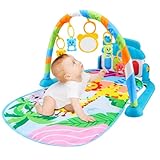 Vhjlfig Baby Activity Center Mit Fußklavier 72x40x47cm Kinderfitnessmatte ABS Baby Spieldecke Große Spielmatte Ideal Für Krabbeln Sinnesentwicklung
