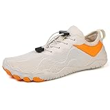 Herren Wanderschuhe Sommer Wasserschuhe Männer und Frauen Schnell Trocknend Schuhe Wandern Schwimmen Tauchschuhe Tracing Schuhe Elastische Streifen Mode Sportschuhe für Männer, beige, 7.5 UK 3X-Narrow