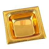 Ciieeo Snackteller aus Metall Mini-Kuchenform Essenstablett Nachtisch Vintage-Tablett Kuchendekorationen tortenplatten kuchen teller gold schale Snack-Servierplatte Dessertteller Golden