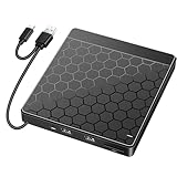 KAHDGSS 6-in-1 Externer VCD Treiber USB USB C USB Speicherkartenausgang Tragbarer Optischer Treiber VCD Brenner VCD Treiber Player