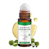 Castor Oil Organic - Roller Ball Rizinusöl 30ml - Rizinusöl Kaltgepresst Bio - für Haare Kopfhaut Wimpern Augenbrauen Gesicht Körperpflege - Massageöl Hair Oil, Feuchtigkeitsspendendes