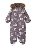NAME IT Mädchen NMFSNOW10 Suit AOP FO NOOS Schneeanzug, Sparrow/AOP:Unicorn Sky, 104