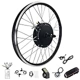 E-Bike-Umwandlungssatz Bürstenloser Getriebemotor, Elektrofahrrad-Umwandlungsset mit LCD4-Bildschirm, 48V 1500W(26')