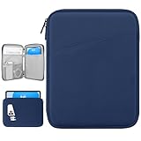 Dadanism 9-11 Zoll Tablet Tasche Hülle für iPad Air/Pro 11', iPad (A16) 11. Gen 11', i-Pad 10. Gen 10,9' Air 5/4, i-Pad 9/8/7. Gen 10,2', Galaxy Tab A9+ 11'/S9 FE 10,9', Tab M11 11', Denim