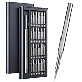 Feinmechaniker Schraubendreher Set, 25 in 1 Präzision Mini Schraubenzieher Set mit Magnetischen S2 Stahl-Bits, Tragbares Reparatur-Set, Ideal für Elektronik, Brille und Uhr
