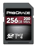 ProGrade Digital SD UHS-I (256 GB) Karte V30 – Bis zu 200 MB/s Lesegeschwindigkeit | für professionelle Vlogger, Filmemacher, Fotografen und Content-Kuratoren