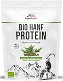 AlpenPower BIO HANFPROTEIN aus Österreich 600 g I 100% reines Hanfprotein ohne Zusatzstoffe I Vegan & Low Carb I Hochwertiges Eiweißpulver I Vielseitig anwendbar