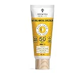 Bee and You Wasserfeste und nicht fettende 100 % natürliche mineralische Sonnencreme, Breitband-Sonnenschutz SPF 50 UVA/UVB mit Zinkoxid und Bienenpropolis, hypoallergen