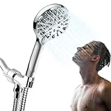 Hochdruck-Duschkopf, Hochdruck-Duschköpfe mit Filter für hartes Wasser, 360 Grad verstellbar, 9 Sprüheinstellungen, Regenduschkopf Combo, Edelstahl-Duschkopf für Badezimmer Zuhause