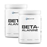 Beta-Alanin Pulver 2x 500gr – +99% Reinheit – geschmacksneutral – vegan, hochdosiert, ohne Zusätze – BIOS Nutrition (Made in Germany)