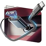 LISEN [Neu] 57W 3-Ports Zigarettenanzünder USB C, KFZ Ladegerät USB C, Auto Ladegerät, 12V USB Adapter Auto Gadgets, Ladekabel Auto Zubehör Innenraum, Car Charger Accessoires für iPhone Galaxy Camping
