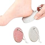 YAZWUR Bimsstein Fußpflege Hornhautentferner Pumice Stone für Füße und Hände, Fußpeeling für Perfekte Hornhaut und Hautverhärtungen Entfernung, Lavastein Fußpflege(Weiß, Rosa)