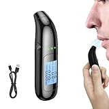 MeYuxg Alkoholtester, Digitaler Alkoholtester, Digitales LCD-Display, USB-Wiederaufladbarer Alcohol Tester, Tragbarer Atemalkoholtester, für den Persönlichen und Professionellen Gebrauch (B)