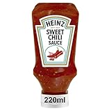 Heinz Sweet Chili Sauce – Süß-scharfe Sauce in Kopfsteherflasche – 1 x 220 ml
