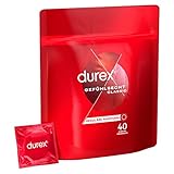 Durex Gefühlsecht Classic Kondome – Dünn für ein intensives Gefühl und innige Zweisamkeit, reguläre Passform (40 Stück)