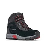 Columbia Newton Ridge Amped Mid Rise Trekking-und Wanderstiefel, Black Mountain Red, 38 EU