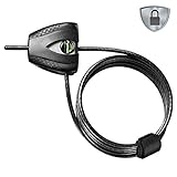 Master Lock 8417EURDPRO Verstellbares Kabelschloss mit Schüsselschloss [Kabel einstellbar von 30 cm bis 1,8 m] [Python] - Ideal für Sportausrüstung, Werkzeuge und Gartenmöbel