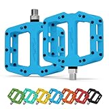 MZYRH MTB Fahrrad Pedale Nylon 3 Lager Composite 9/16 Mountainbike-Pedale Hochfeste rutschfeste Fahrradpedale Oberfläche für Road BMX MTB Fixie Bikesflat