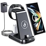 VCVS 30W USB C Superschnell Ladestation kompatibel mit Samsung Watch und Handy, 3 in 1 Ladegerät für Galaxy S24/S23/S22/S21/S20, Z Flip/Z Fold, i Phone 16/15, Galaxy Watch Ultra/7/6/5/4/3, Galaxy Buds