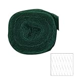 Xclou Garden Teichabdecknetz grün - Vogelschutznetz aus Polyethylen, reißfestes Nahtband für alle Jahreszeiten und Wettereinflüsse geeignet - Teichnetz hochwertig & stabil - Garten Schutznetz für Teiche & als Schutz für Kleintiergehege - Laubschutznetz 6 x 10 m, Maschen 20x20 mm