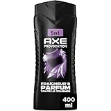 AXE - Duschgel für Herren, 5-in-1, Provokation, feuchtigkeitsspendend, 24 Stunden, 87% natürliche Inhaltsstoffe, Kokosnuss und schwarzer Pfeffer, 400 ml