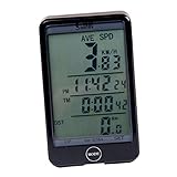 YARNOW Wasserdichter Computer Zyklus Telefonhalter wasserdicht Indikator Helmbeleuchtung Radfahren Vorderlicht fahrradcomputer Bike Computer Fahrrad-Kilometerzähler Fahrrad Stoppuhr Black