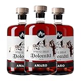 Amaretto Spiriti Artigiani Spirito delle Dolomiti Amaro 70 cl (Karton mit 3 Flaschen von 70 cl)