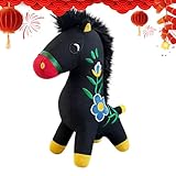 Generico Plüschpferd Für Das Jahr 2026 | 23 cm Weiche Puppe | Plüsch | Für Familie Kollegen Geburtstag Party Zuhause Reise Neues Jahr Wohnzimmer Schlafzimmer