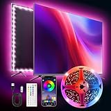 Liwqolx LED TV Hintergrundbeleuchtung, 4M TV LED Streifen für 50-70 Zoll TV, mit Bluetooth APP & Fernsteuerung für HDTV, PC, Schlafzimmer, Party und Heimdekoration