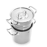 Fissler Original-Profi Collection Multistar/Edelstahl-Topf (Ø 20 cm, 6 L) hoher Spargel-Kochtopf mit Deckel, Siebeinsatz zum Dünsten und Garen von Spargel - Induktion