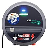 VOSS.farming 230V Weidezaungerät Impuls V30, 9.500V schlagstarkes Elektrozaungerät für Weidezäune