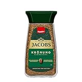 Jacobs Krönung löslicher Bohnenkaffee, Instant Kaffee, 100 g im Glas, für 56 Getränke