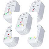 NEMAXX® 5-Pack M10 Mini CO-Warnmelder – Kompakter Kohlenmonoxid-Melder mit Figaro-Sensor [10 Jahre Batterie] – Zertifiziert nach EN 50291-1 – Lauter 85 dB Alarm, LED-Anzeige & Test-/Silence-Funktion