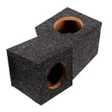 WATIIFUFU Subwoofer Gehäuse Quadratisch Holzbox Leergehäuse für Auto Lautsprecher Verbesserung Bass Klangqualität