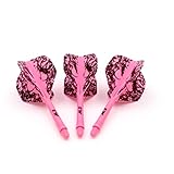CUESOUL ROST Integrierte Dartpfeile Schäfte und Darts Flights Standardform, 3er Set Schönheit Pattern (CSAK-56XMN)