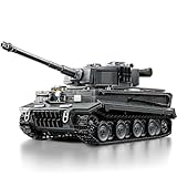 Militär Tiger Panzer Klemmbausteine,1668 Teile WW2 Technik Armee Schwer Panzer Bauspielzeug 1:28 Kampfpanzer Modellbausatz Kampfwagen Kreative Geschenk für Militärfans Erwachsene und Jugendliche
