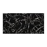IZODEKOR | Wandverkleidung Marmoroptik-Granitoptik, Alternative zu Badfliese/Küchenfliese, Wandpaneel Steinoptik für Küchenrückwand, Badezimmer, Innenbereich | Black White