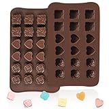 Silikon Schokoladenform 2 Stück,Silikonform Schokoladentafel,Silikonform 3d Schokolade, Schokoladenform Silikon Tief,Tief Schokoladentafel Form,Schokolade Form für Schokolade Praline SüßIgkeiten