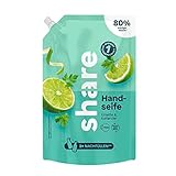 share Flüssigseife Nachfüllbeutel Limette & Koriander 500 ml – Flüssigseife spendet ein Hygieneprodukt an einen Menschen in Not – vegane Handseife im praktischen Nachfüllpack