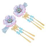 HAPINARY 2 Paar Haarnadel Haarspange japanische haarspangen japanischer kimono frisierumhang frisuren Haarschmuck Kopfbedeckungen im japanischen Stil Bettwäsche aus Baumwolle Blue